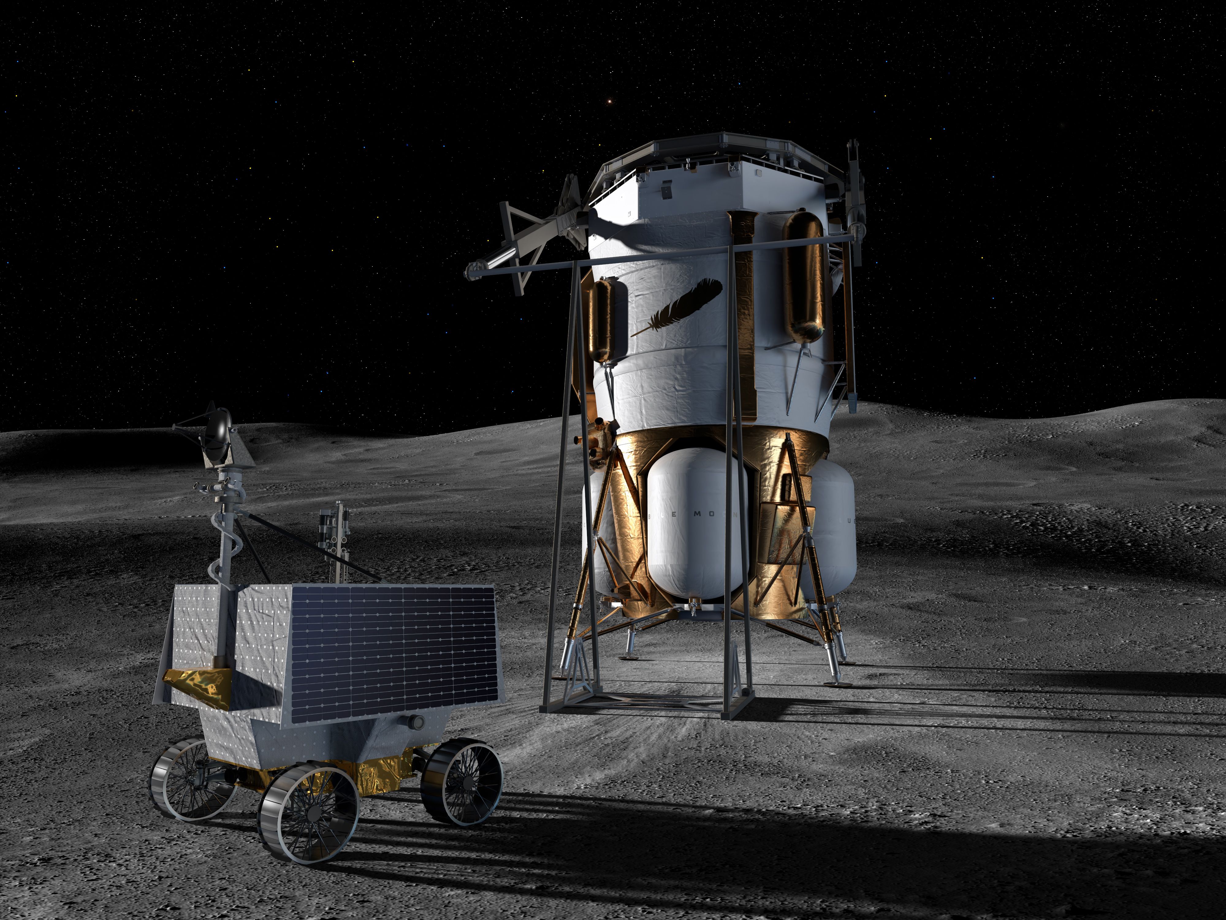 Jeff Bezos' Blue Origin gewinnt Vertrag zur NASA Rover zum Mond