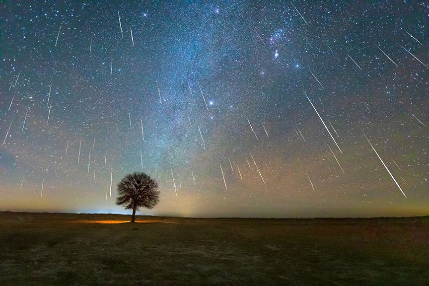 Wie man die Orioniden Meteorschauer beobachtet